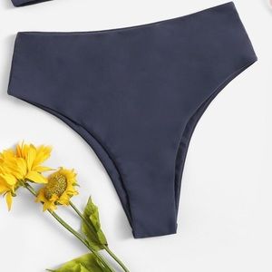 High waisted bikini bottoms